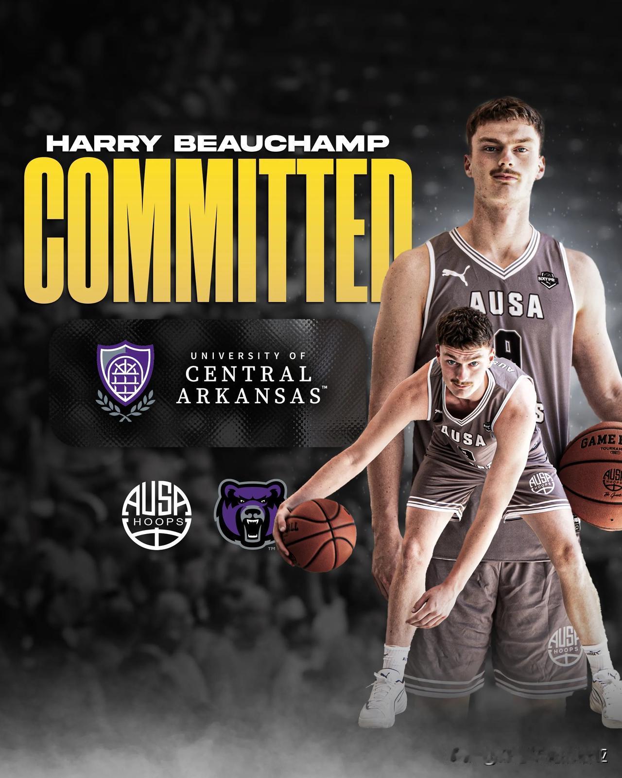 澳大利亚后卫Harrison Beauchamp宣布承诺NCAA男篮 中阿肯色大
