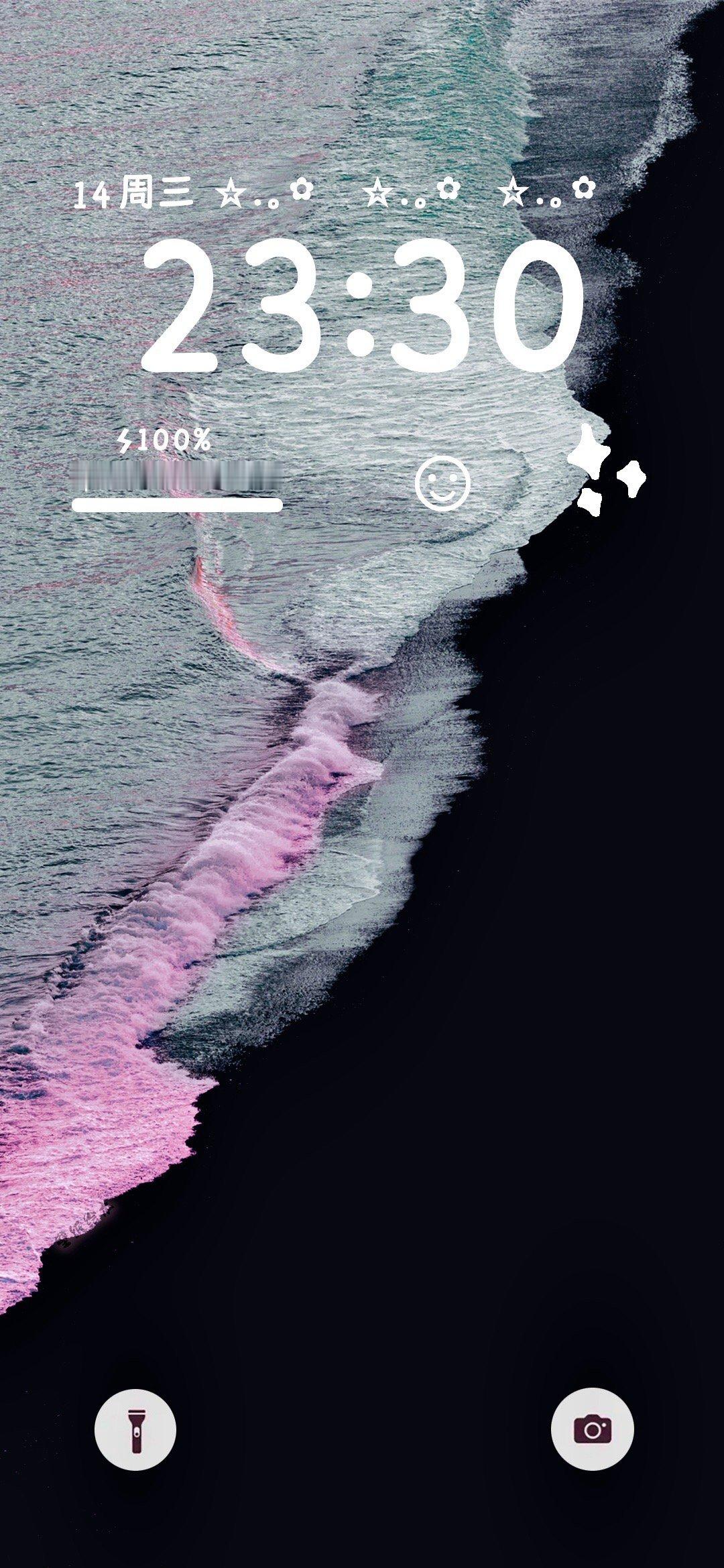 black pink粉色海浪能量壁纸#夏日企画# ​​​