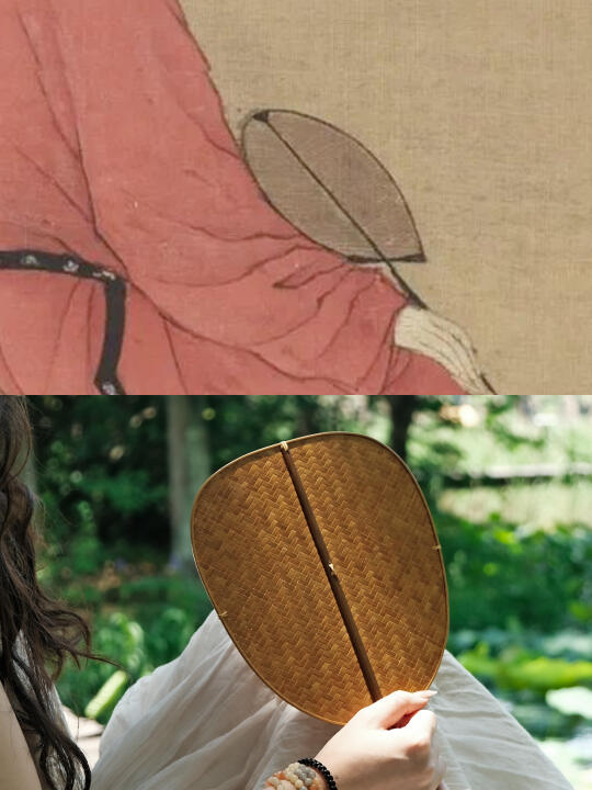 以宋朝青蓖扇原型做的竹编扇，真服宋徽宗！