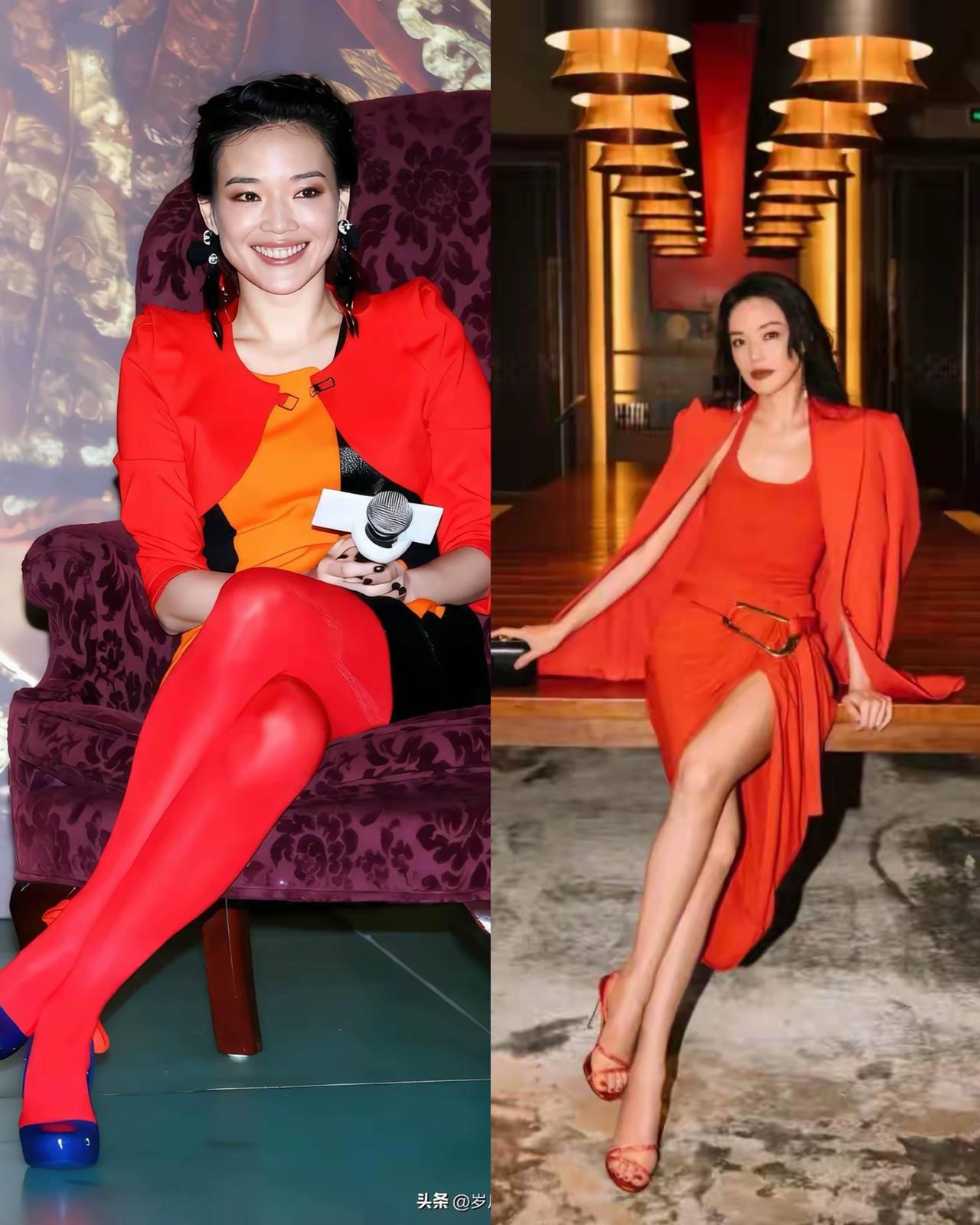 谁能和她一样，越来越年轻，看鞋子就能看出来，同样是红色，20年后再穿有种说不出的