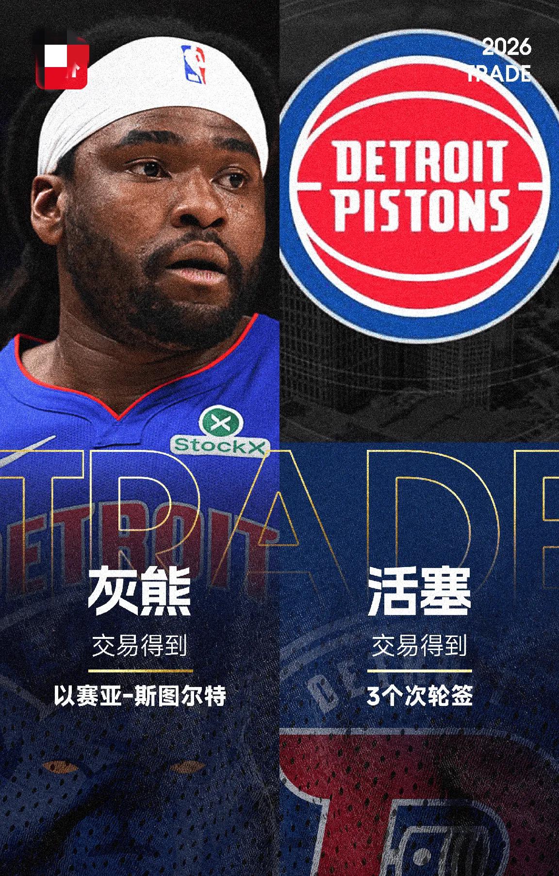 湖人赶紧去找灰熊管理层取取经吧！灰熊真牛，昨天刚从活塞弄来3个次轮，今天用这3个
