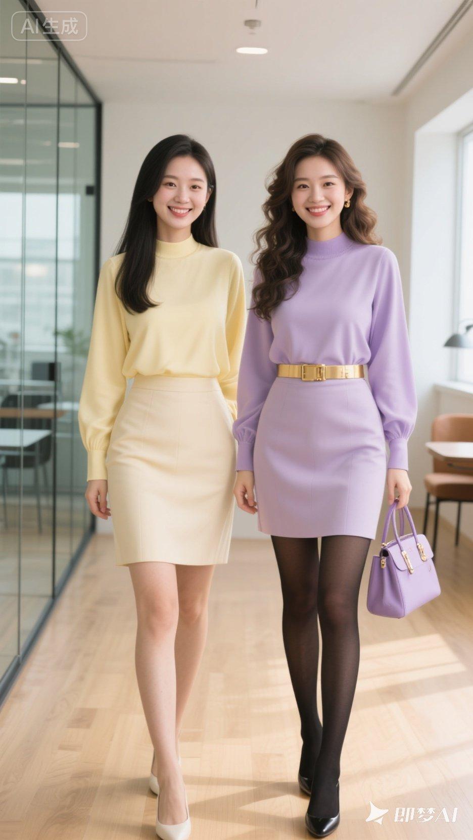 高跟丝袜穿搭闺蜜装 美女人像群