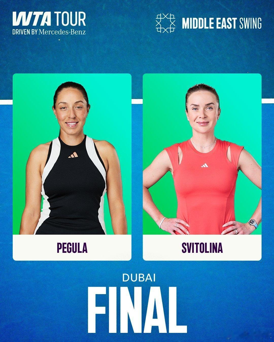 WTA1000迪拜半决赛🇺🇸佩古拉1-6/6-4/6-3阿尼西莫娃🇺🇸佩