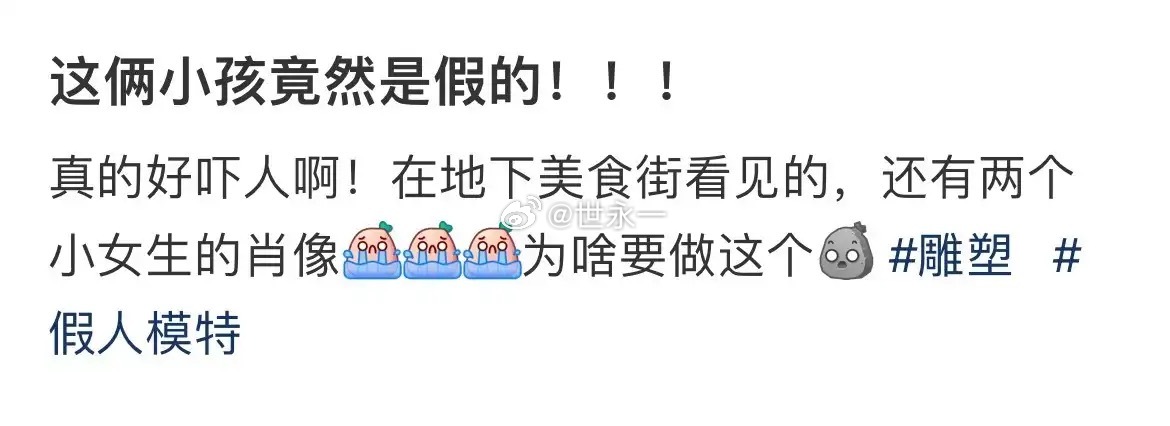 这俩小孩竟然是假的 ​​​