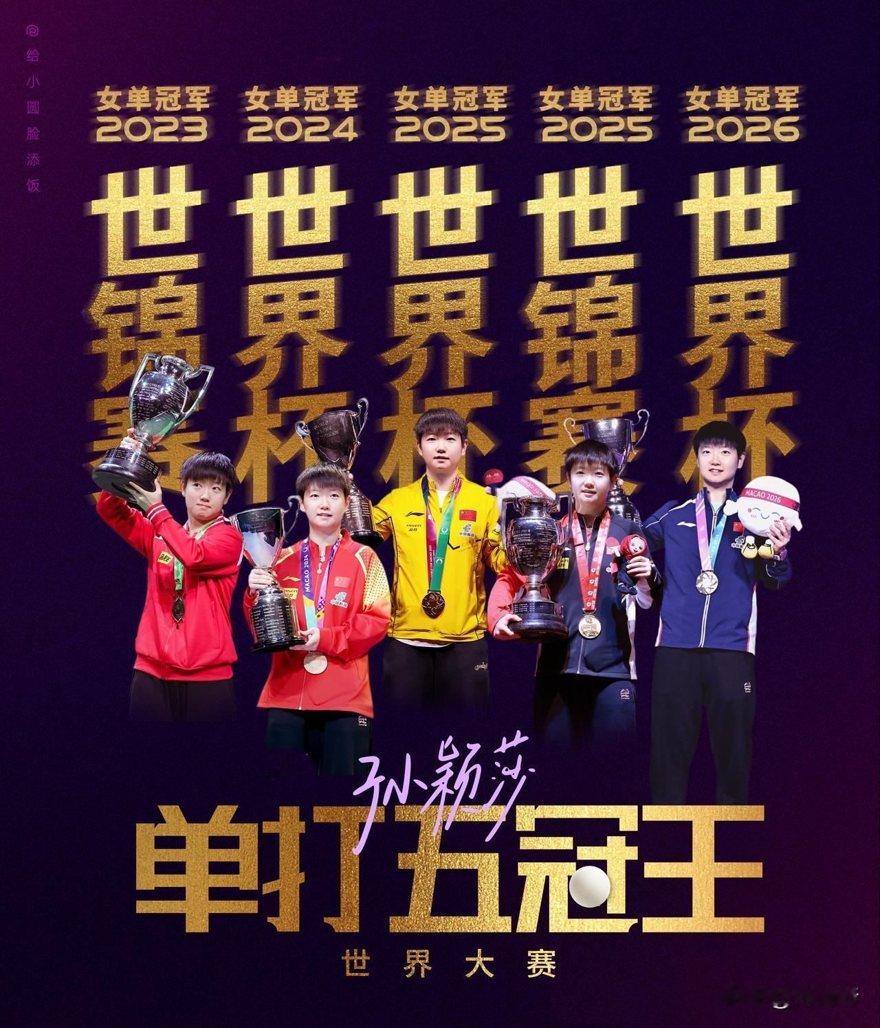 孙颖莎以11350分蝉联国际乒联女单世界第一，刷新连续霸榜纪录的同时，在伦敦世乒