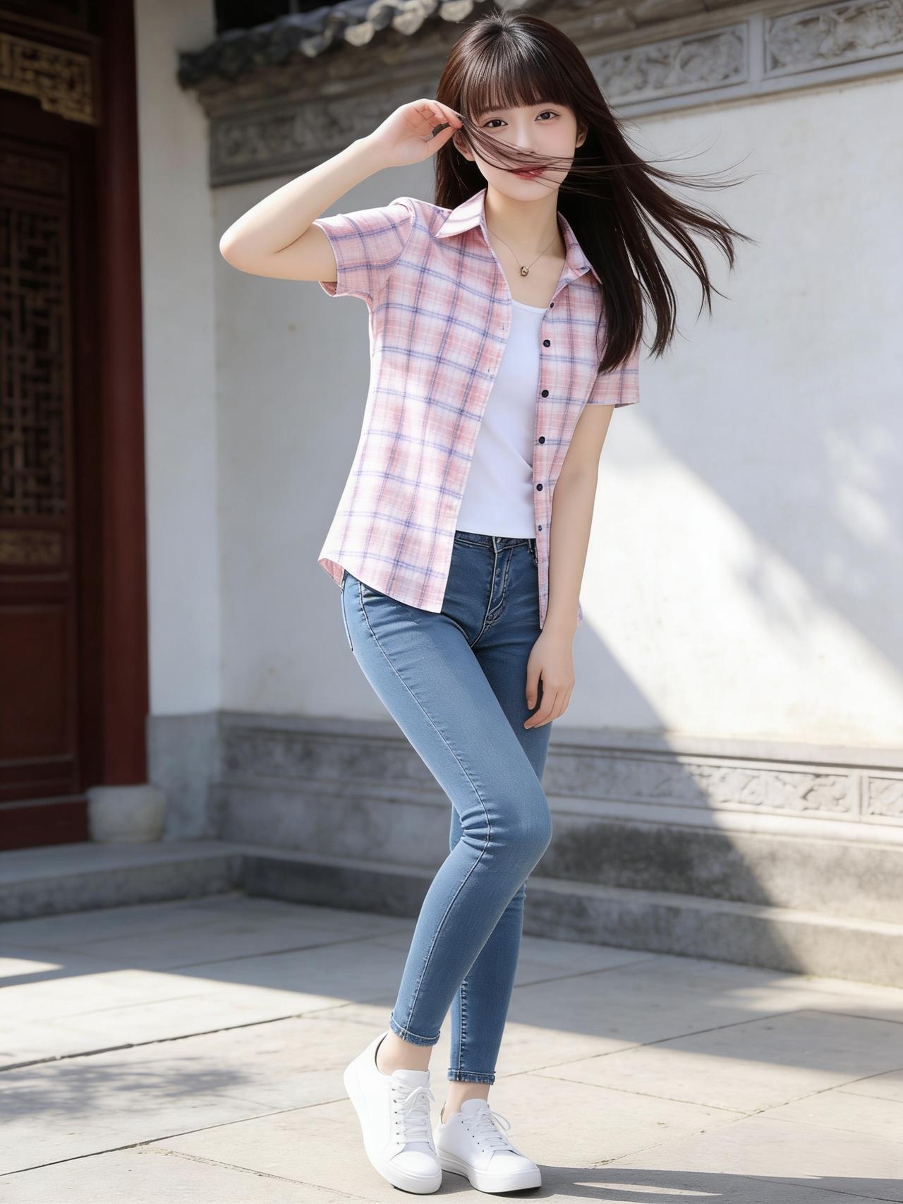 明月高悬天际，清辉洒遍庭院，也漫进窗棂，落在素笺之上。少女抬眸望向窗外，月色温柔