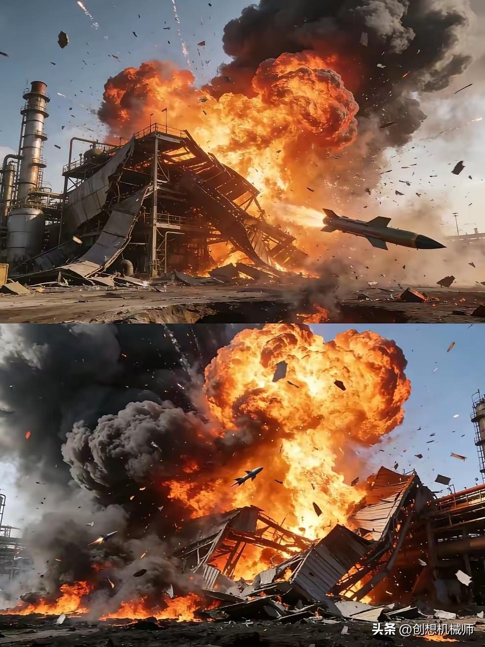 太狠了！这回以色列是真被掐住了大动脉。
​央视刚播的消息，伊朗的导弹直勾勾砸向了