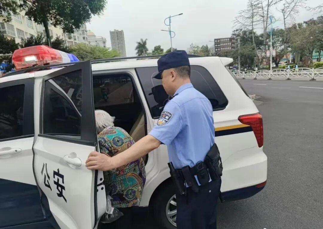 【暖心！北海民警护送九旬迷路老人回家】记者从北海市公安局海城分局获悉，近日，西街