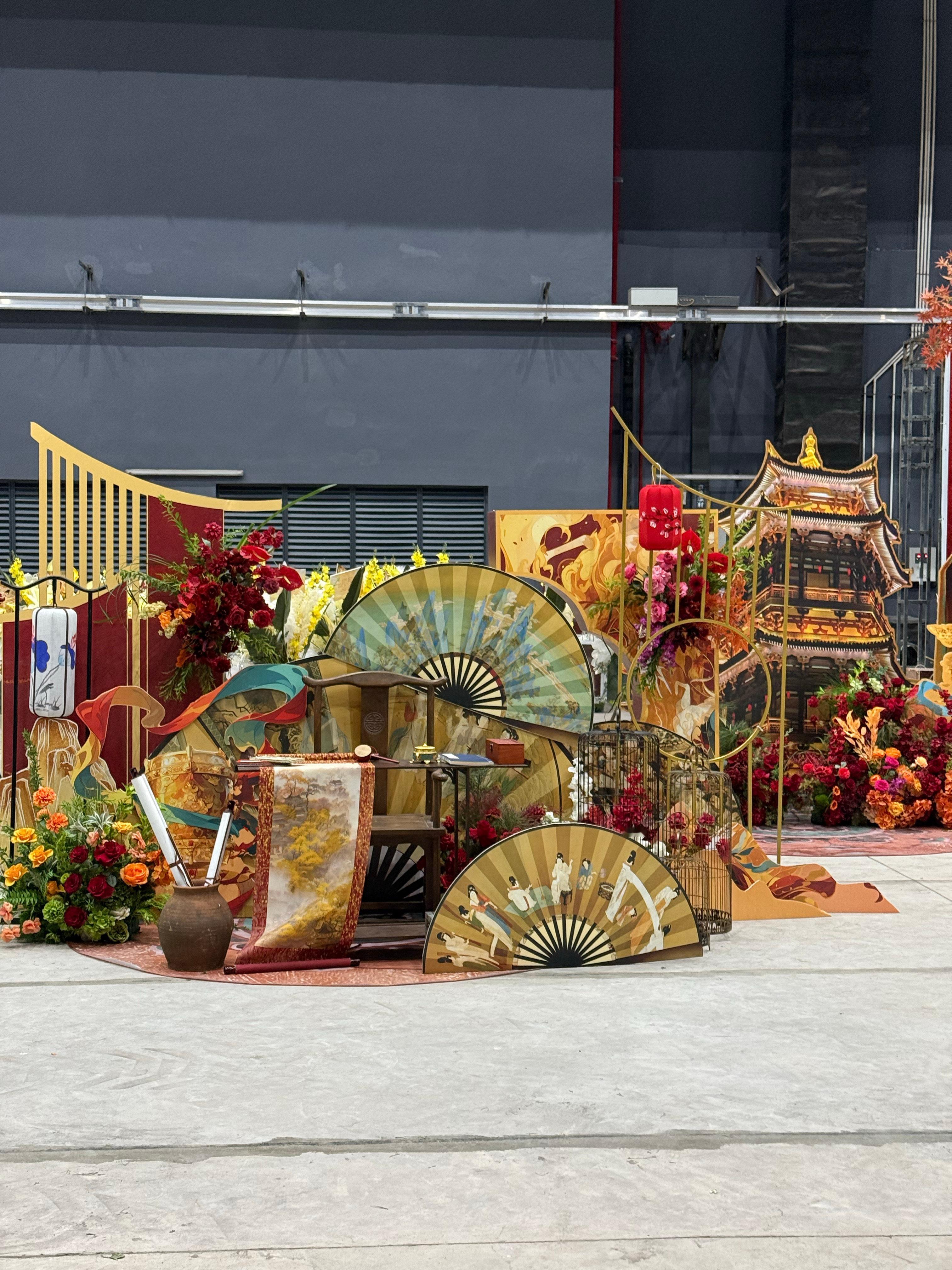 白鹿唐宫奇案杀青应援现场白鹿唐宫奇案杀青应援现场，布置的好好看，李佩仪今天杀青了