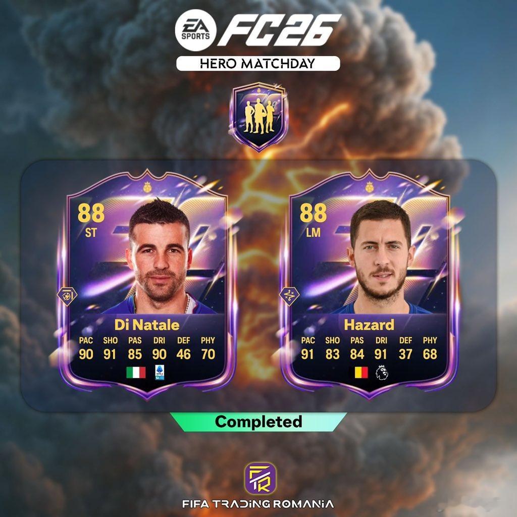 迪纳塔莱 & 阿扎尔的英雄挑选SBC将会推出。