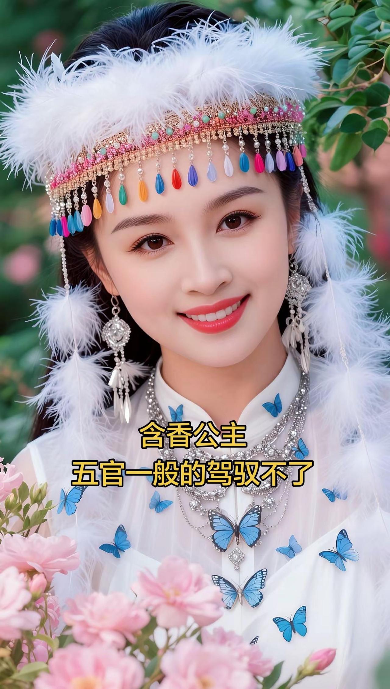 AI民族风照 随变ai随便玩 香妃 香妃引蝶舞翩翩