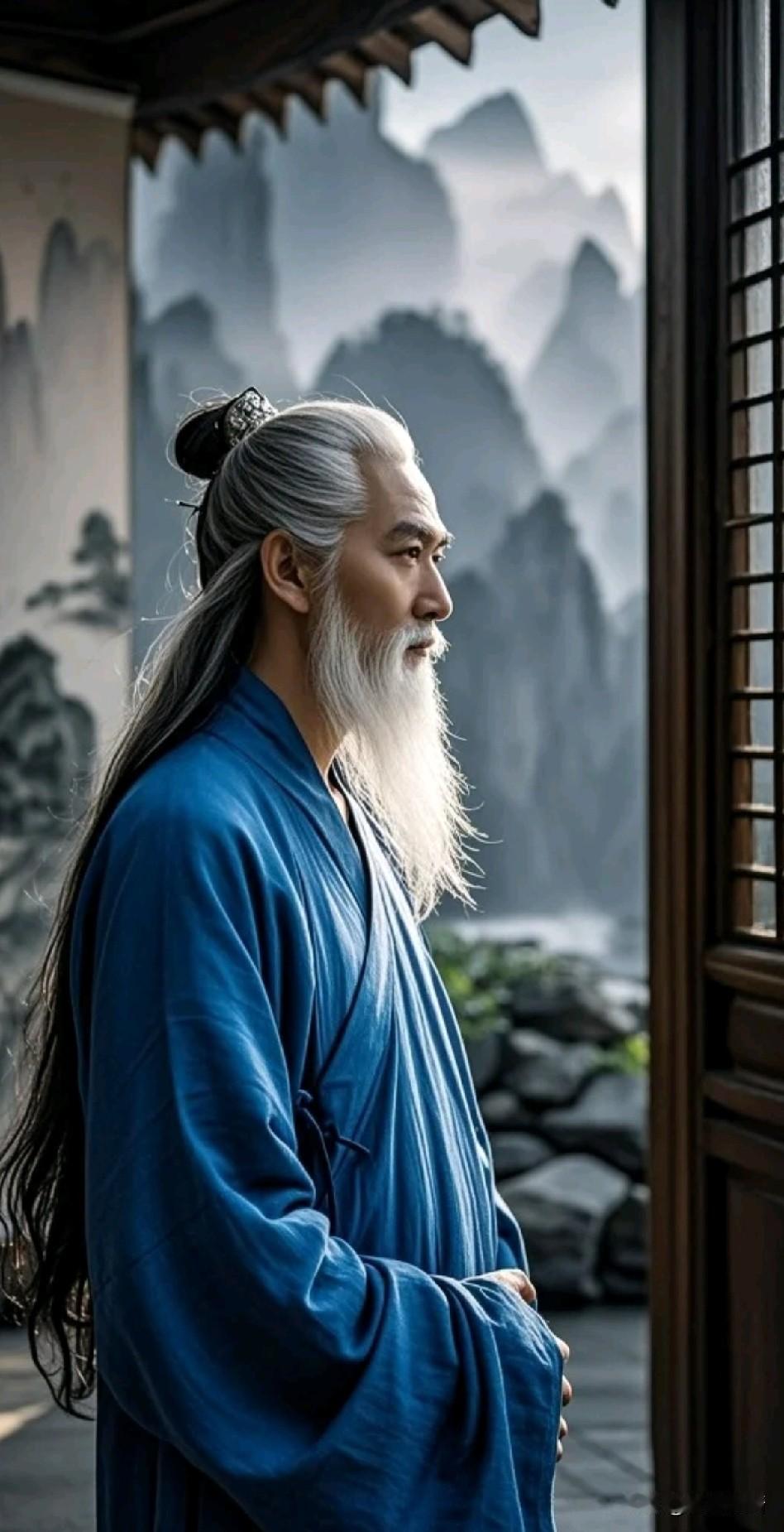 《北宋最通透道士》

南庄幽色入青瞳，前人手泽后人空。
百代衣冠终作土，一朝富贵