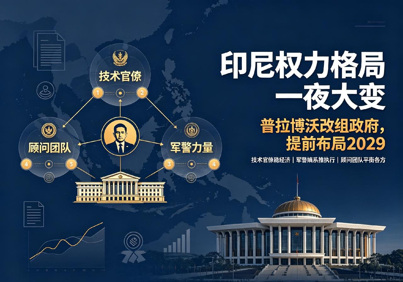 一夜大变！印尼重磅政治洗牌，普拉博沃布局终局，暗藏三重博弈
 
近期印尼政坛迎来