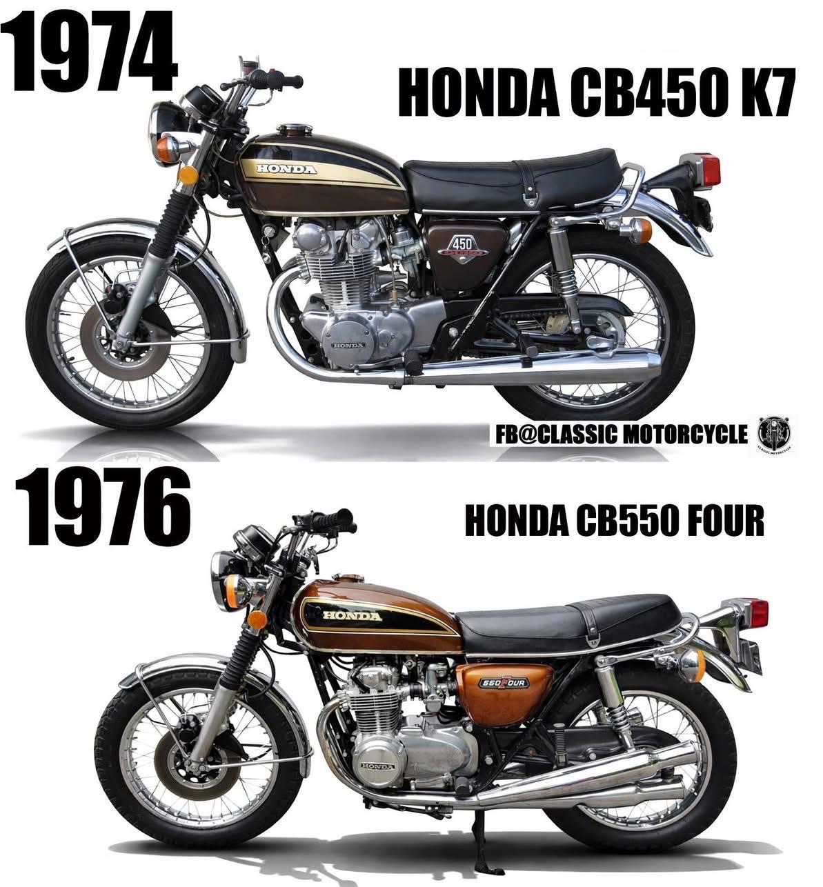 Honda 本田CB450 /CB550你喜欢这种风格吗？