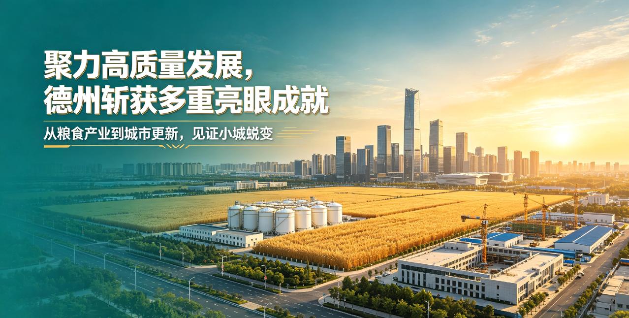 聚力高质量发展，德州斩获多重亮眼成就
从粮食产业到城市更新，见证小城蜕变
