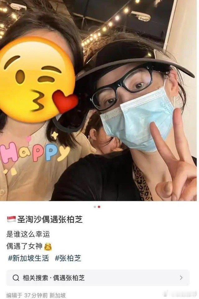 张柏芝携次子现身新加坡了，14岁小Q身高超妈妈，颜值飙升大变样 