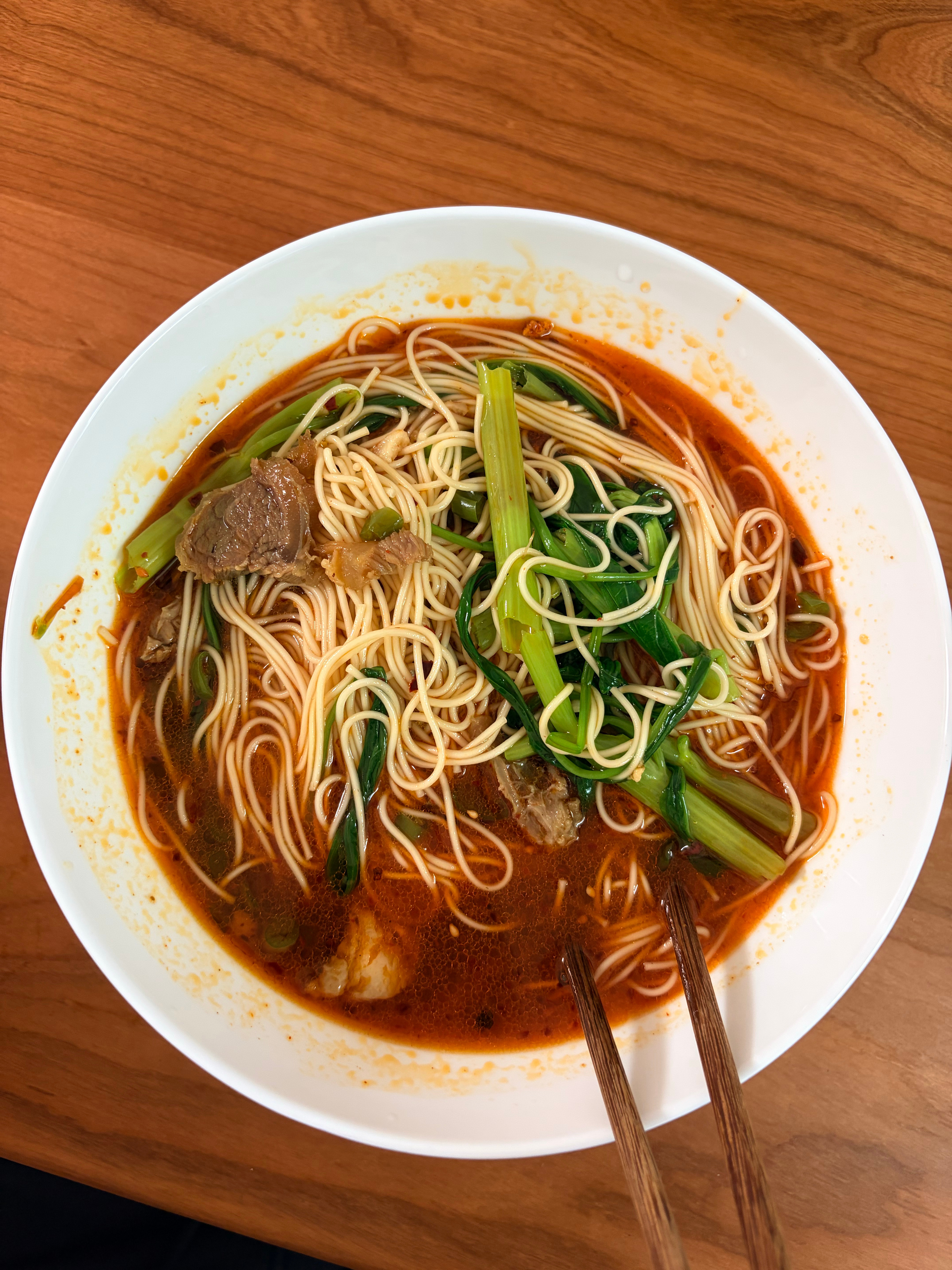 自制牛肉面（实际上是川渝人擅长的剩菜下面） ​​​
