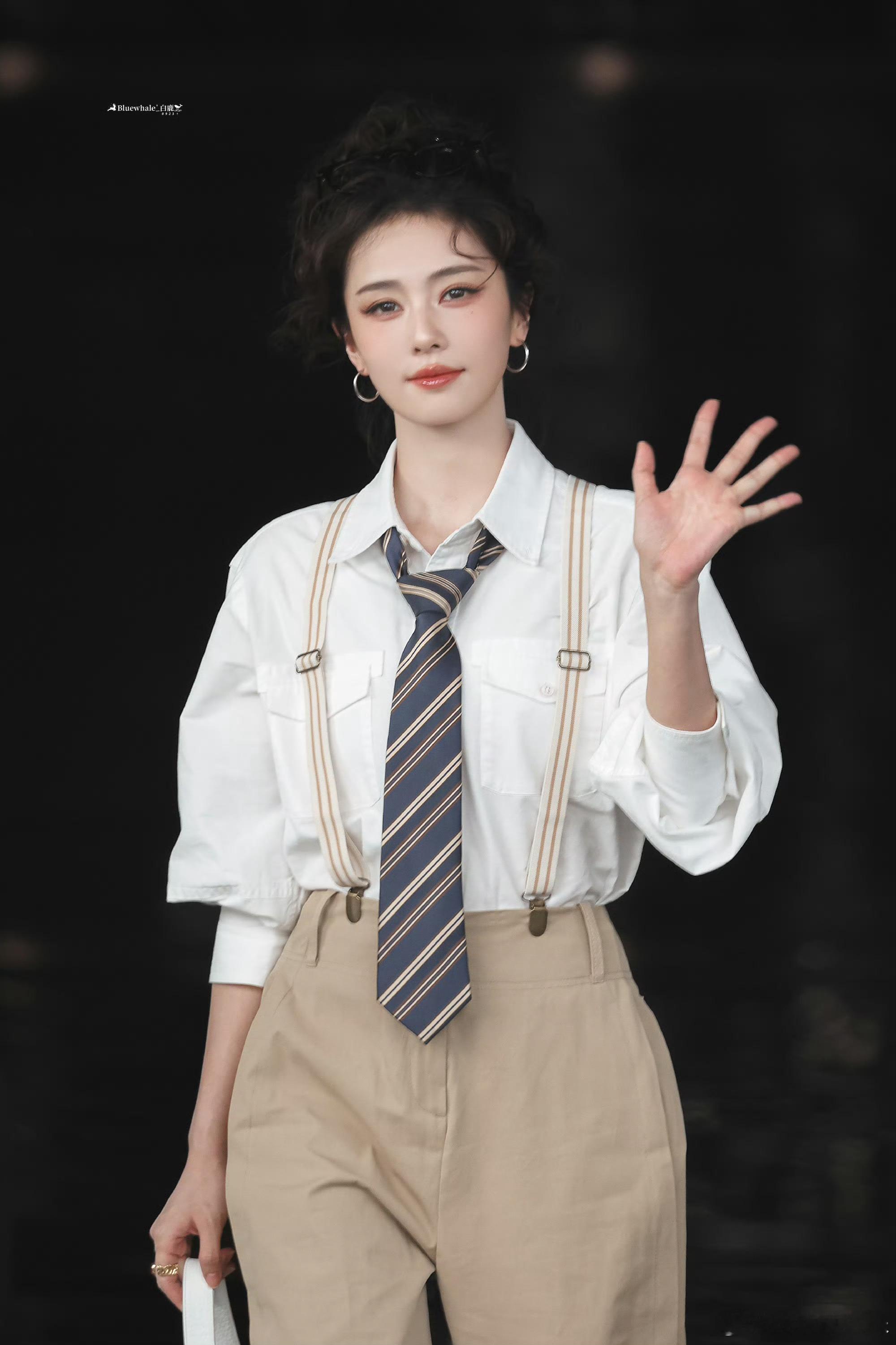 白鹿奔跑吧最后一次上班，小卷毛造型好可爱，又可爱又帅白鹿奔跑吧本次最后一次上班白