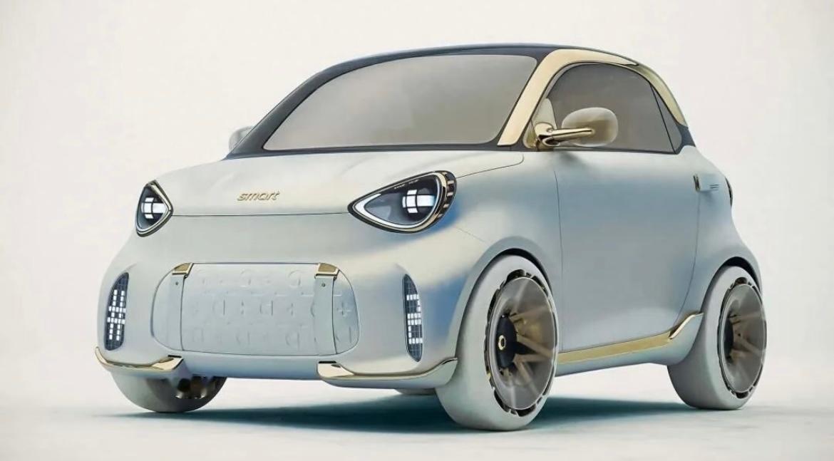 梦回初代，这台小萌物回归了smart精灵2全新概念车发布，依然由奔驰主导设计，它