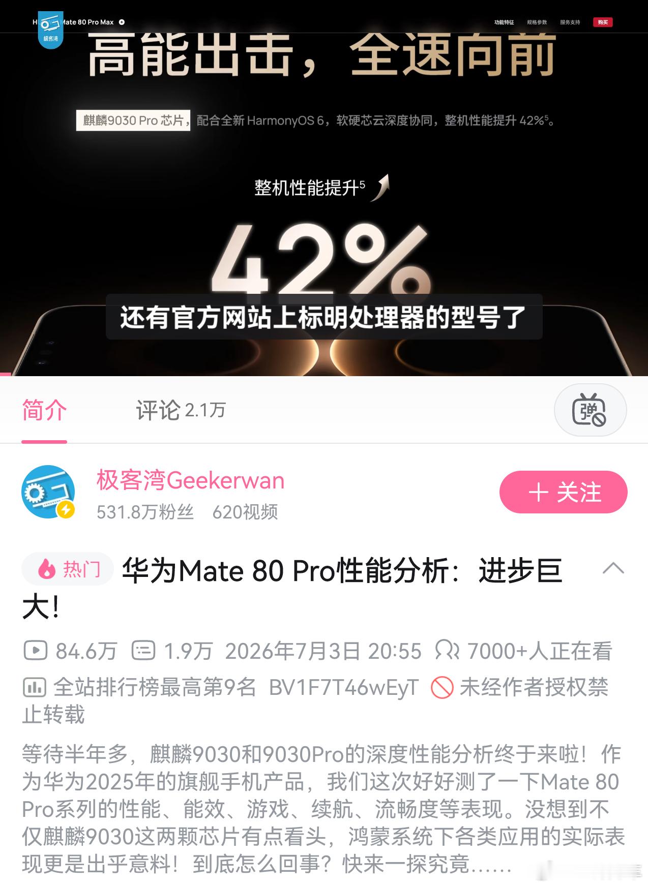 极客湾的9030视频解禁了，为什么现在能发了？是不是“过于____，可以展示”？