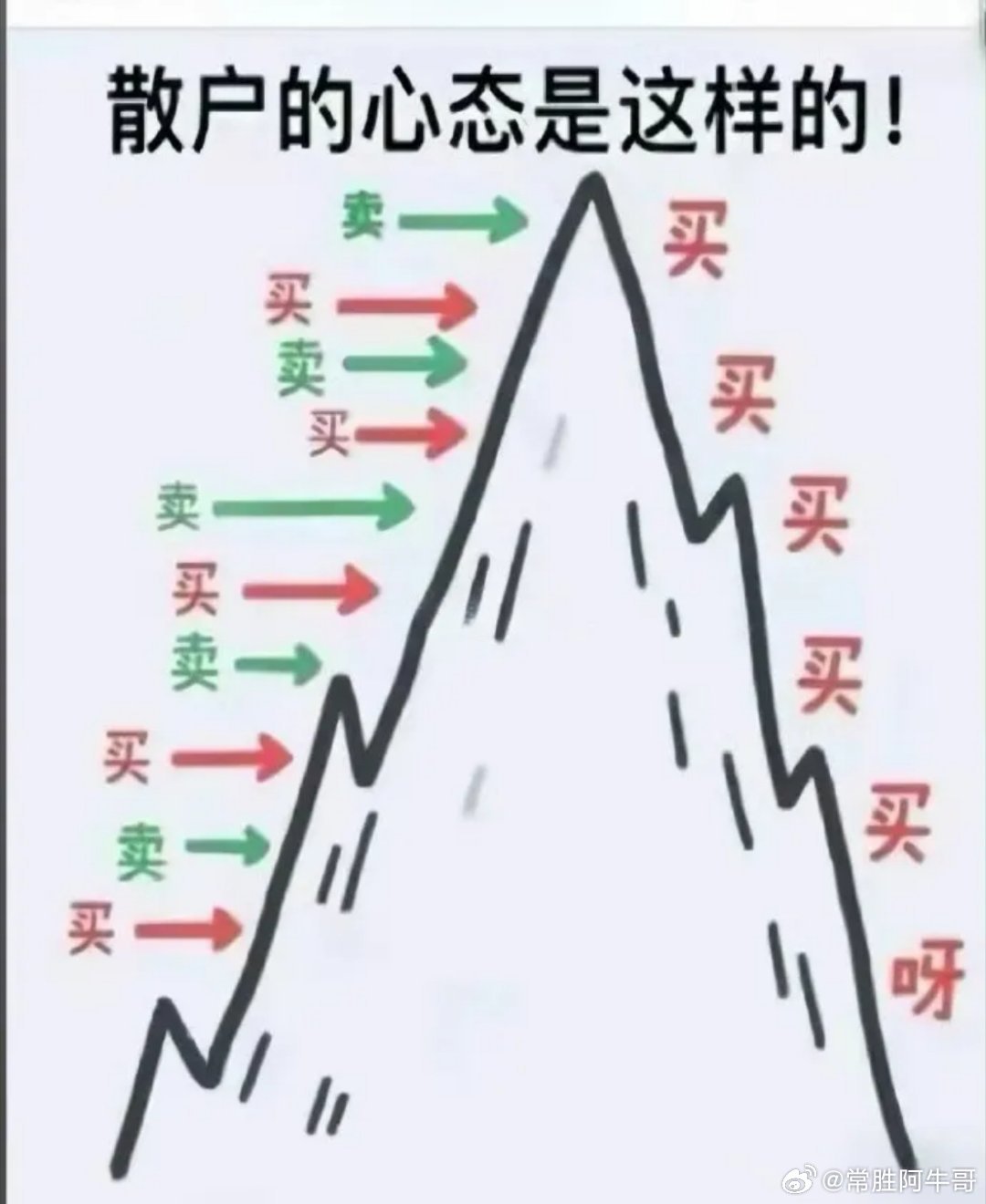 股市中，散户的操作往往令人无奈。不少散户宛如无头苍蝇，股票上涨时盲目追高，误以为