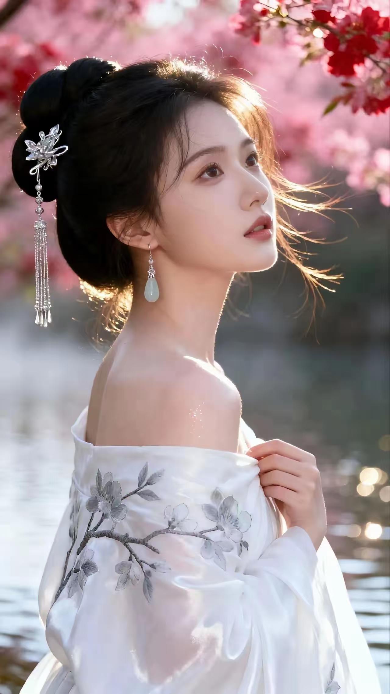 忆秦娥·春日湖岸
春宵暝，
枝头露重氤氲凝。
氤氲凝，
雾笼四野，
夜梦难醒。