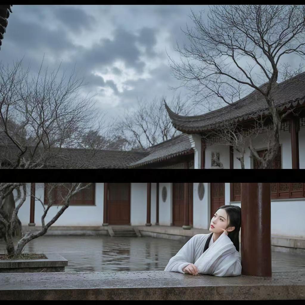 上联：远望天涯，寂寞空窗人浪迹；
下联：？？（小林邀对）