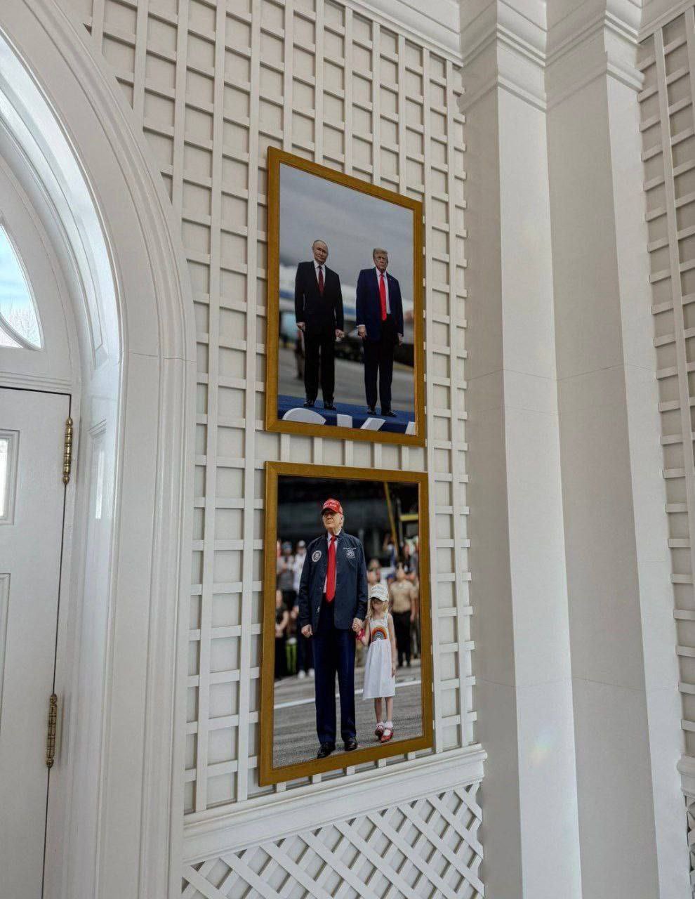 白宫的照片墙，这是势均力敌的。。。。 