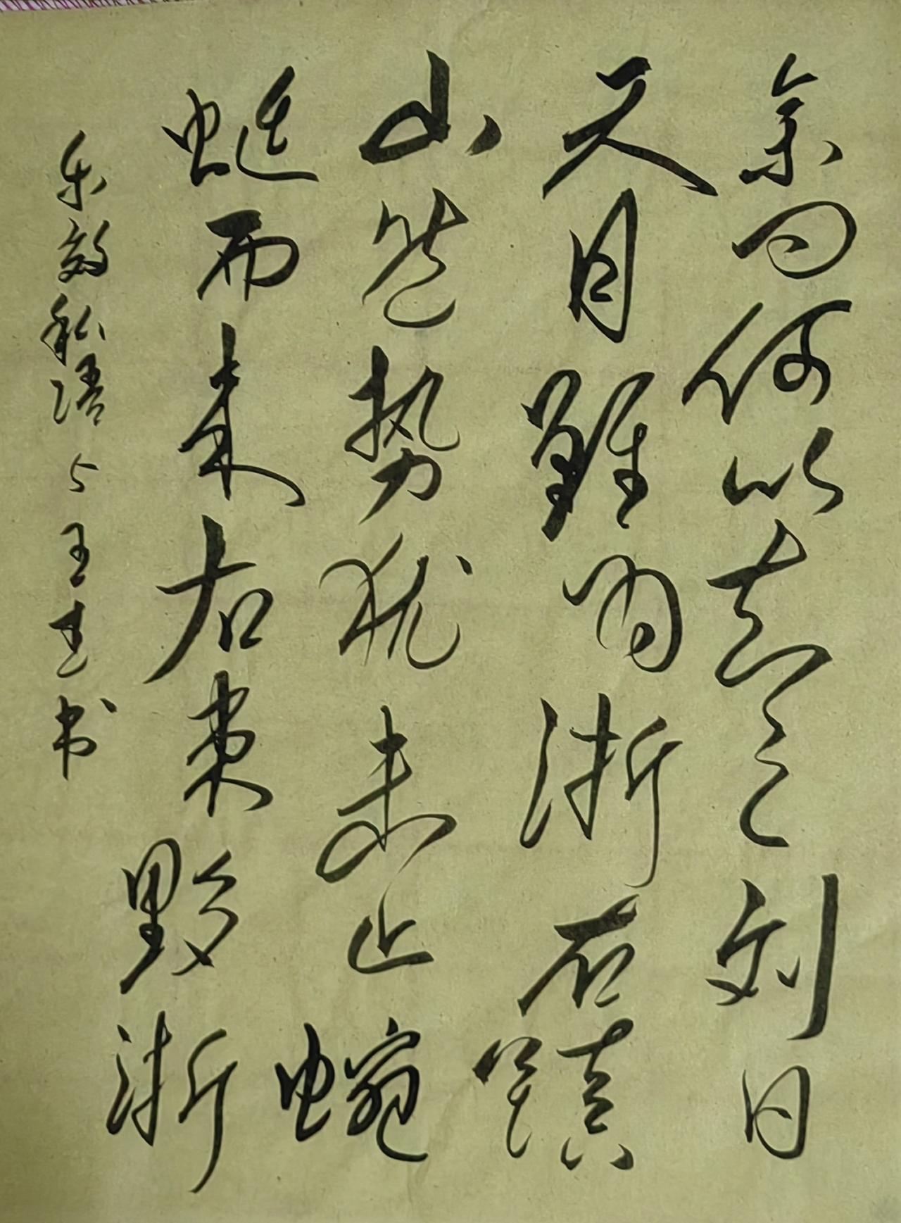 大家来交流讨论草书今草