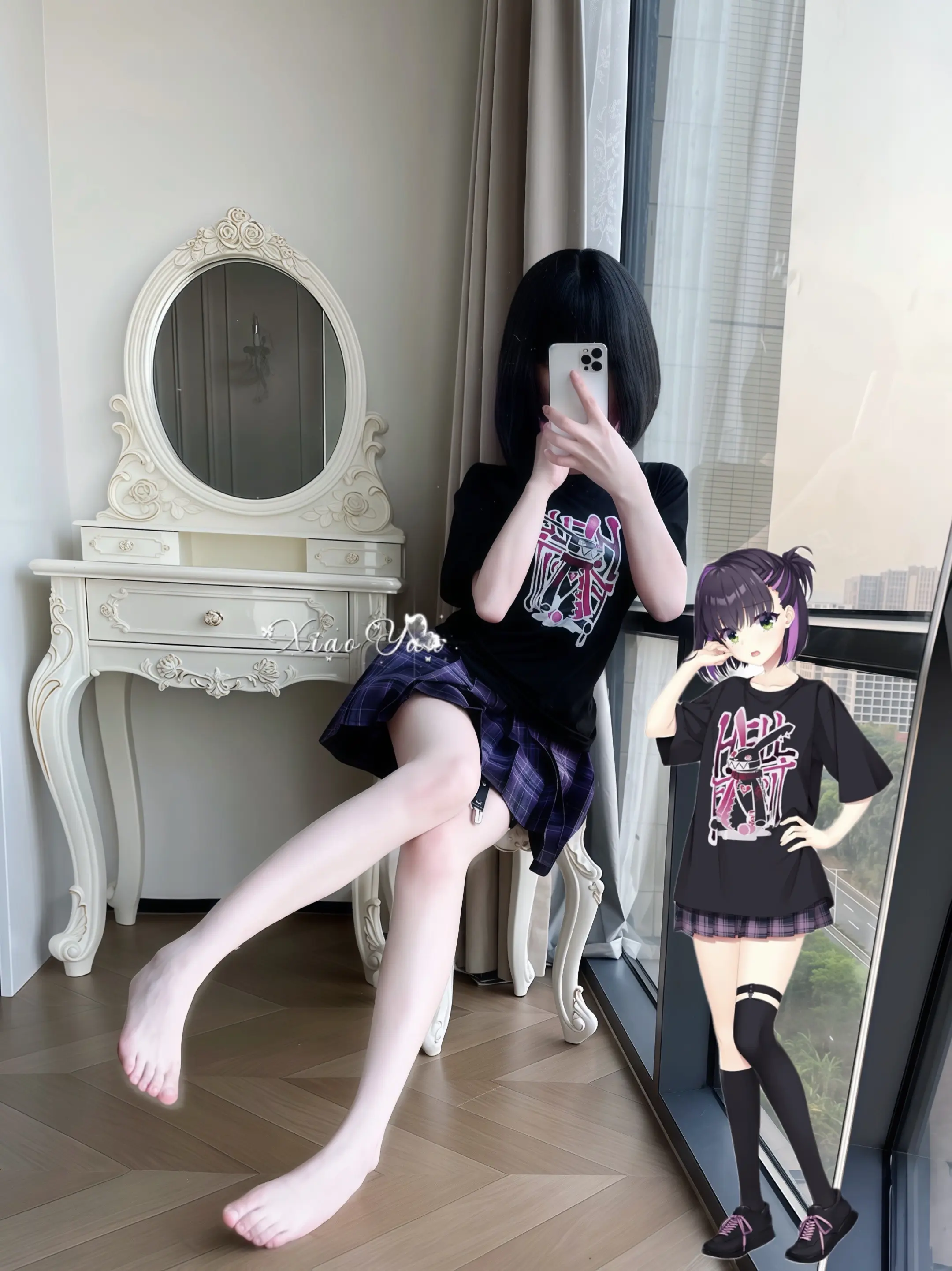 隐杏珠 limelight galgame cos试衣 对镜拍