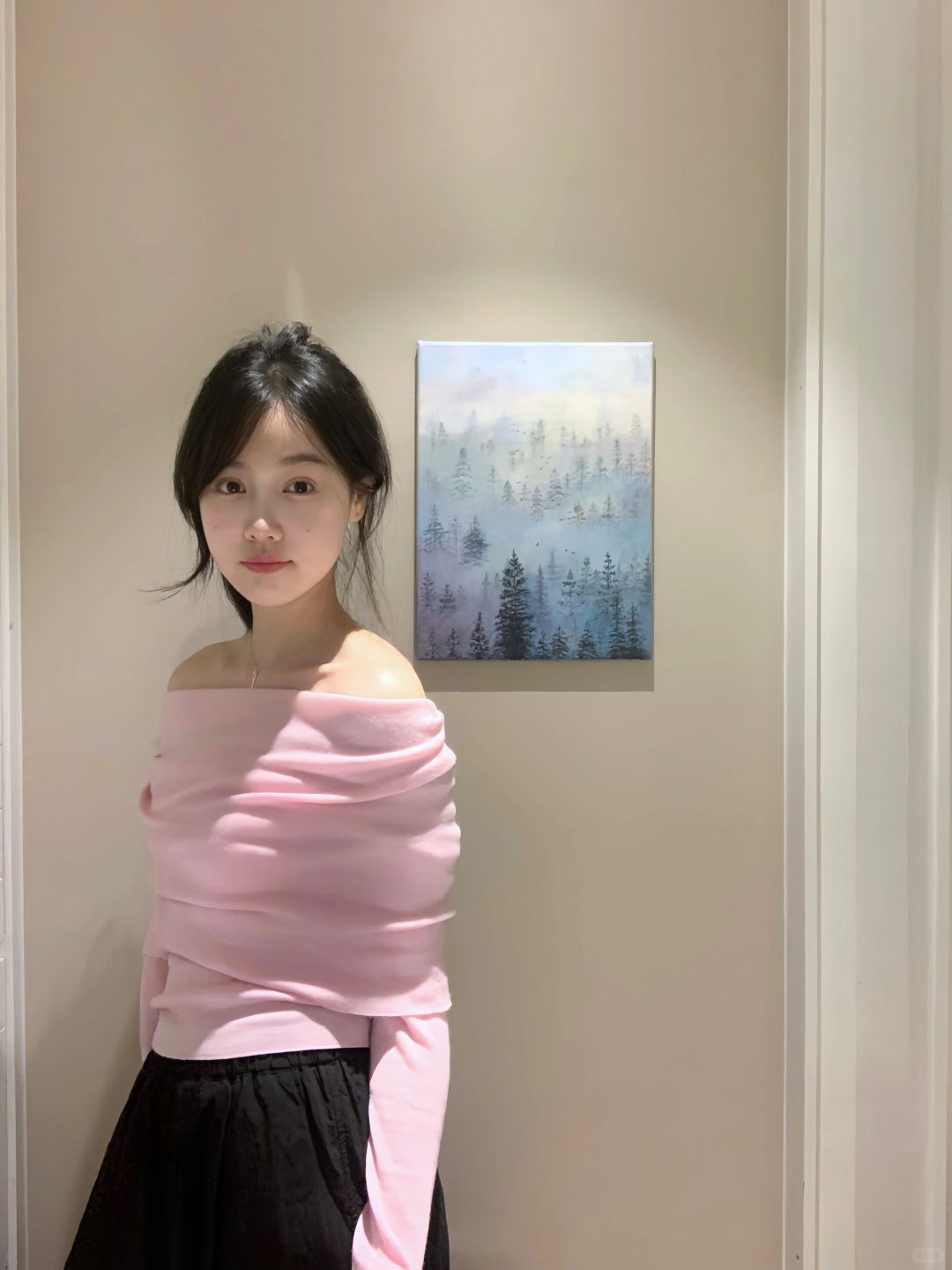 丙烯画•迷雾森林