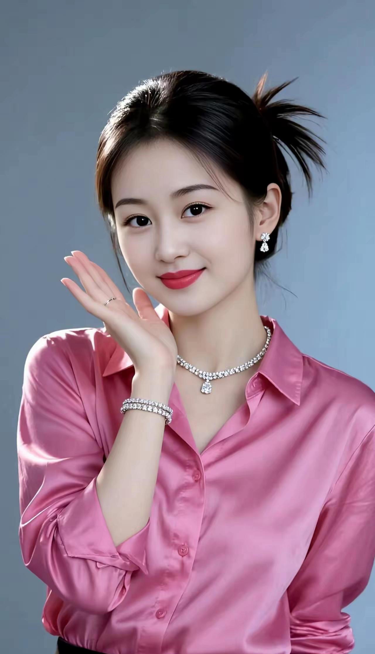 气质美女，福相满满！