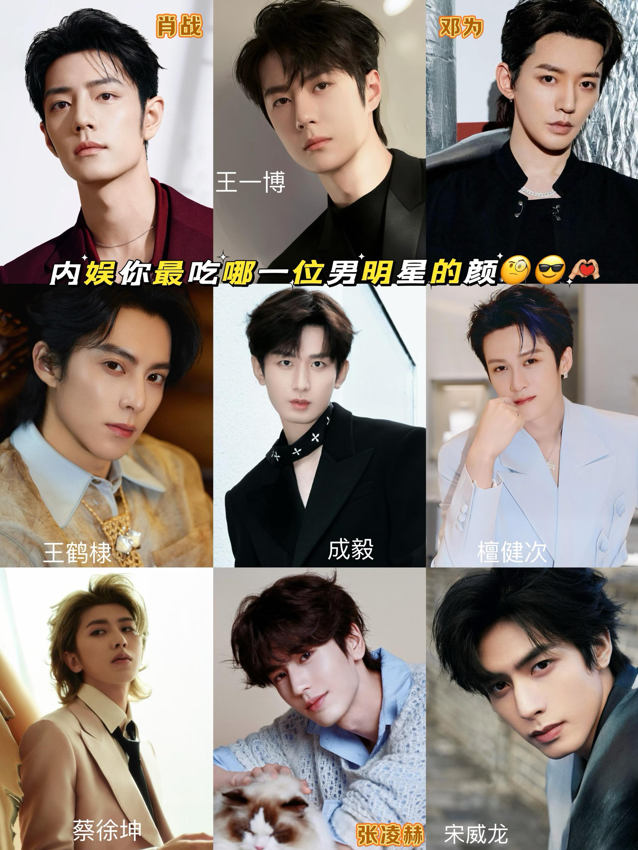 内娱你最吃哪一位男明星的颜🧐🫶🏼。