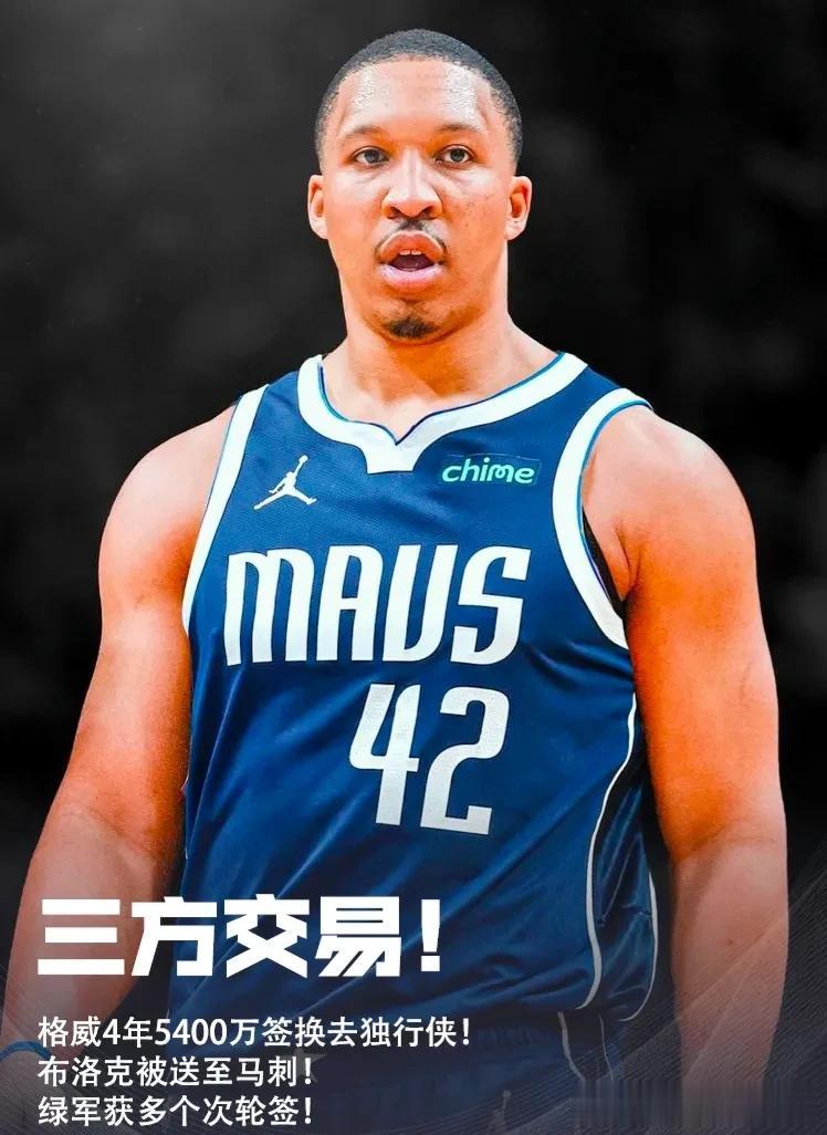 北京时间7月6日NBA凯尔特人队、马刺队以及独行侠队等三方产生一笔交易:格威被送