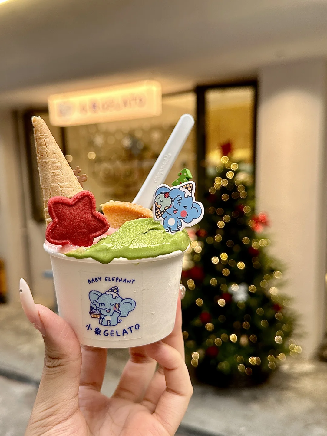 在佛山！！！圣诞gelato🎄…..好好吃啊！！！