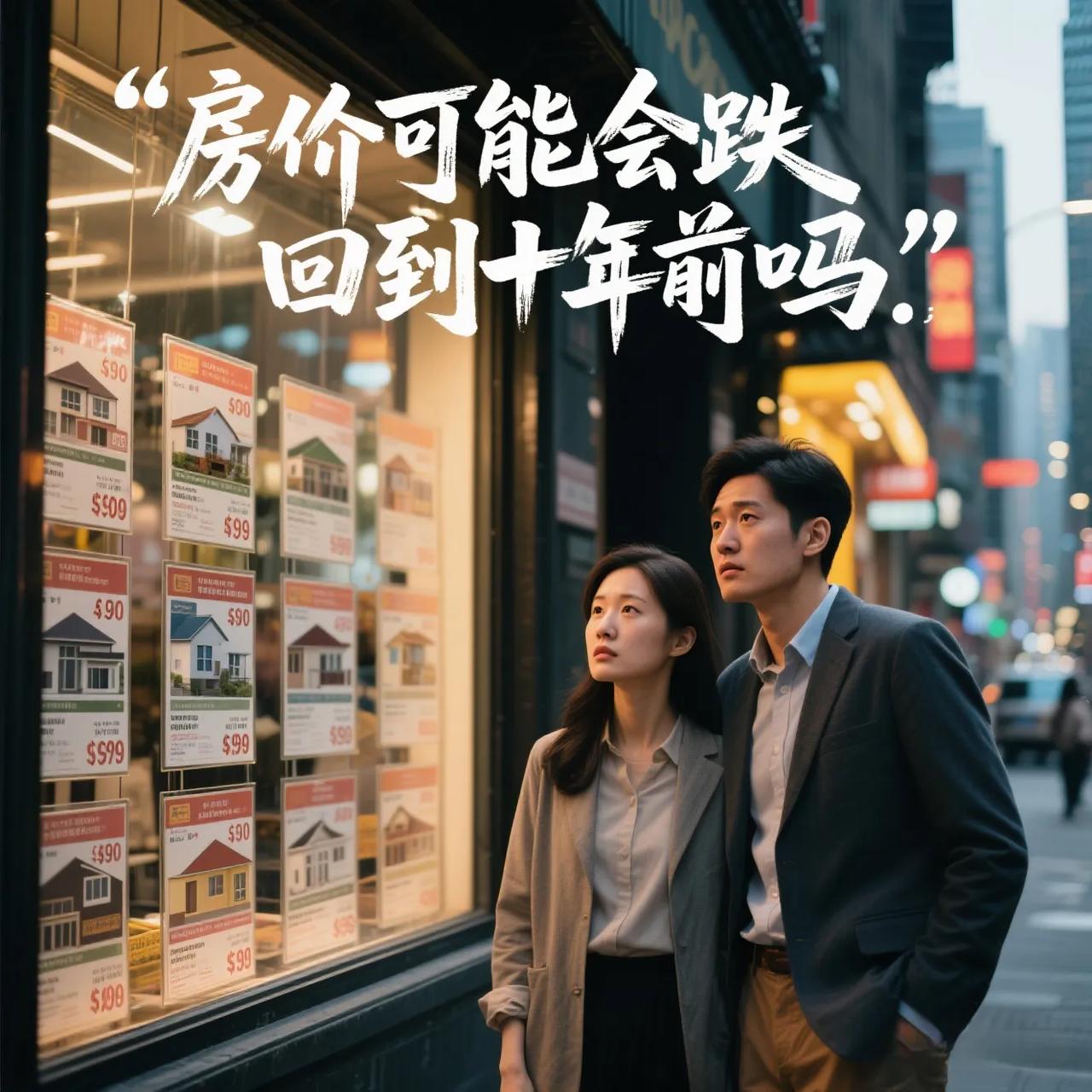 房价不会暴涨是真的
要是说跌回到2000年以前的房价水平
那是不太可能了
收入不