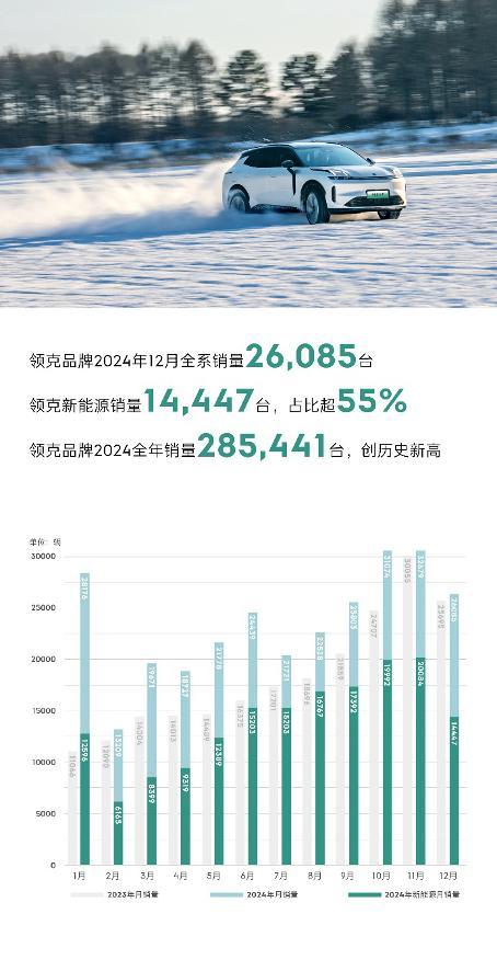 所以领克是一个年销 30 万左右，新能源占比 60%，新能源均价 22 万的品牌