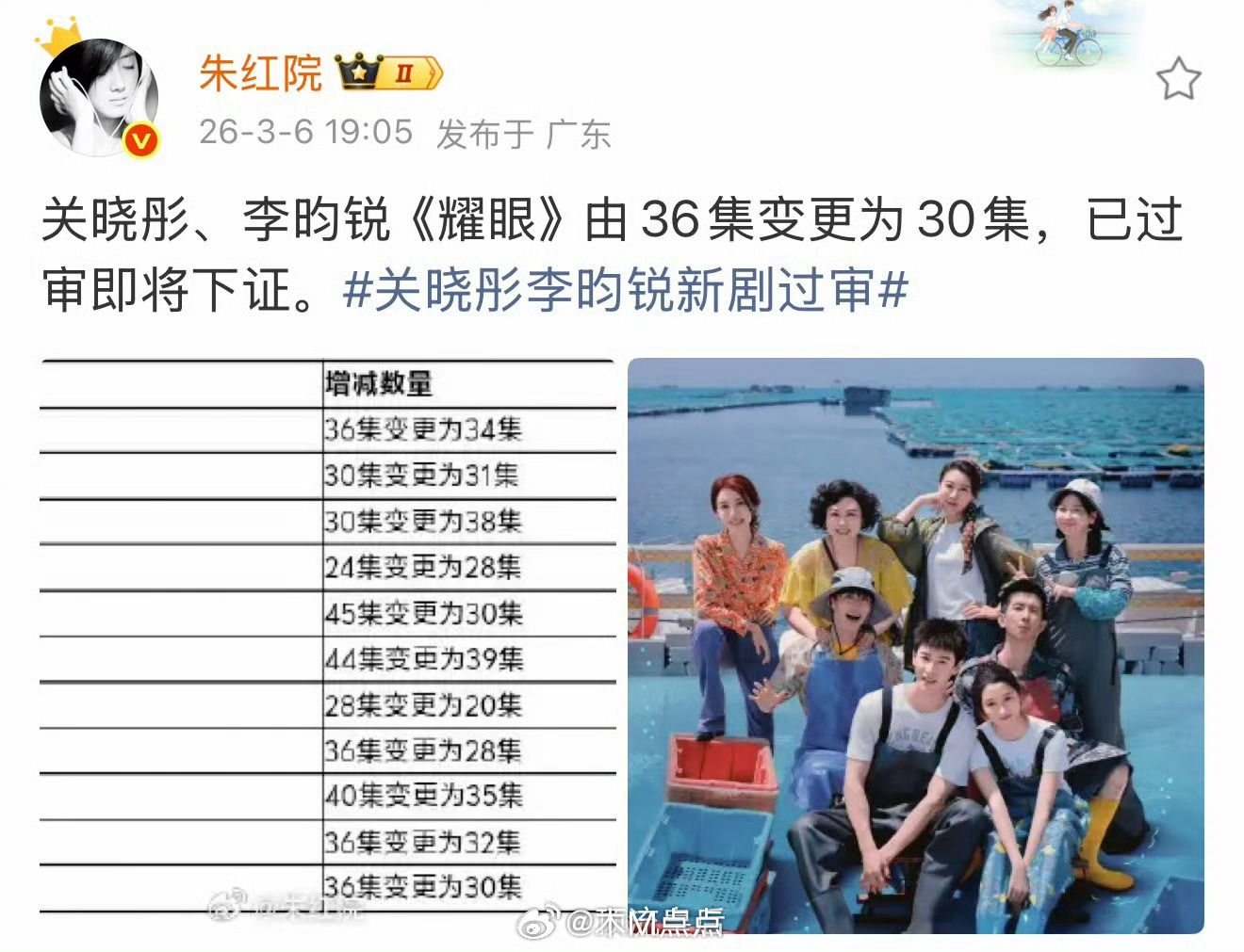 关晓彤、李昀锐主演的耀眼我挺期待的，之前看预告就夸过，是年轻人青涩又甜蜜的恋爱，