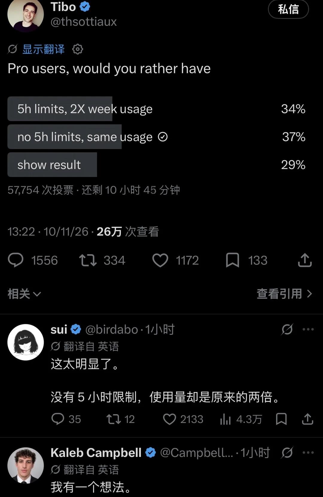 gpt plus用户投票取不取消5小时还是？
今天重置了，接下来投票
