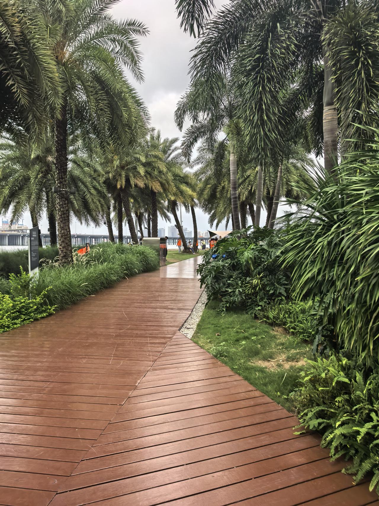 分享一张你最近随拍的照片前海石公园这一处，显得干净，美丽，非常清爽。