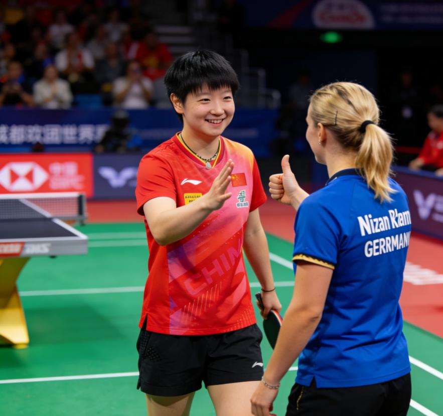 鹰眼判赢却主动让分！孙颖莎这一举动，让对手竖起大拇指！

这就是格局，这就是睿智