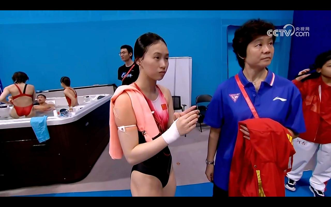 有人在看全运会吗？跳水陈芋汐表现很出彩👍