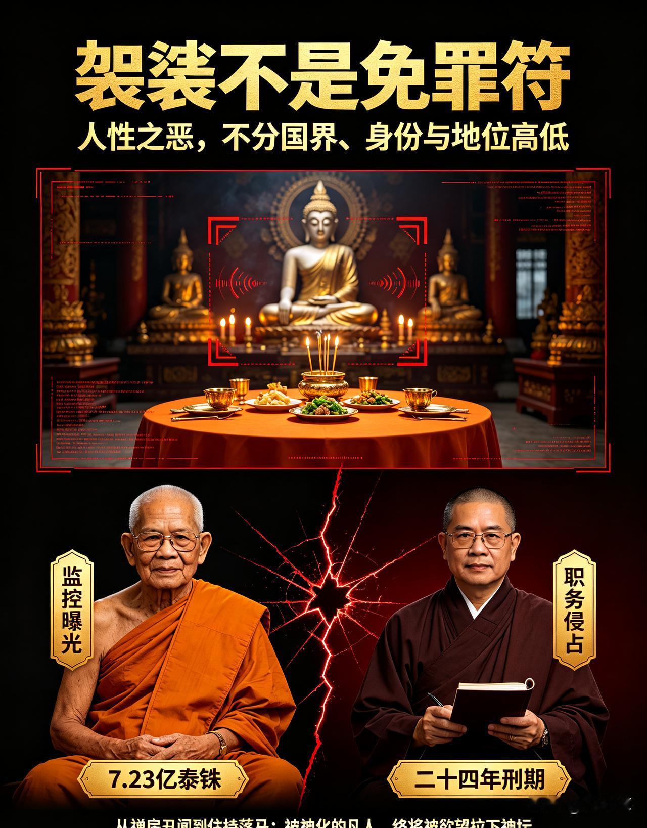 跨越国界的两起宗教丑闻：袈裟不是免罪符，人性之恶不分地域。
据红网和参考消息报道