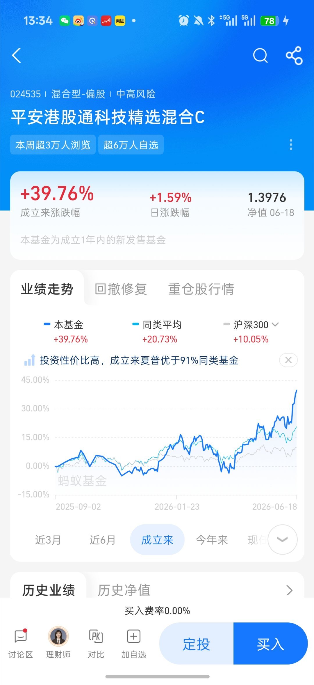 基金 继续调仓了恒科继续切换平安港股通 继续调仓1/3  1w出头同样都是老登股