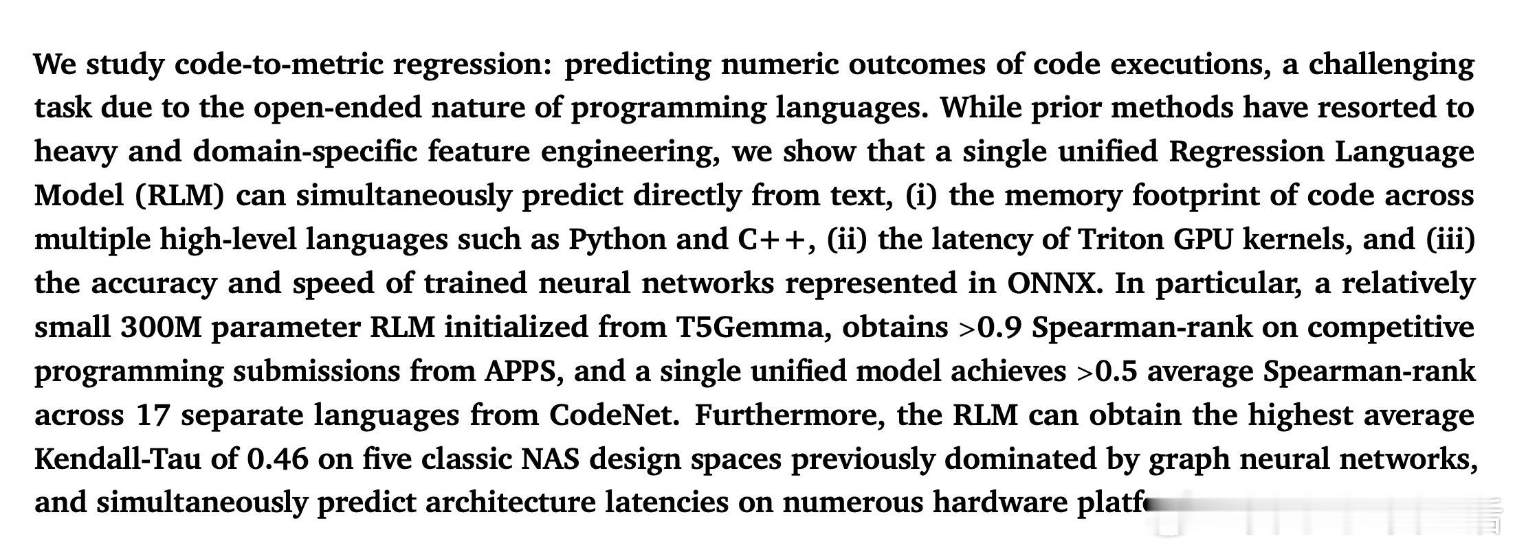 [CL]《Regression Language Models for Code