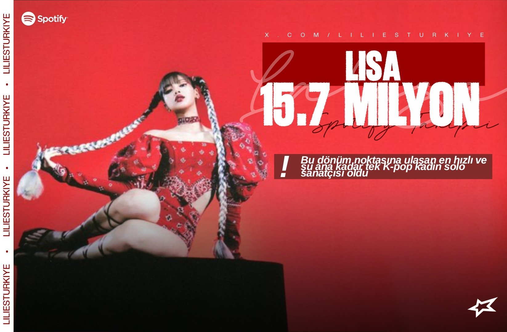 LISA❤️LISA KPOP女永一 260709 LISA相关消息一则｜实火?
