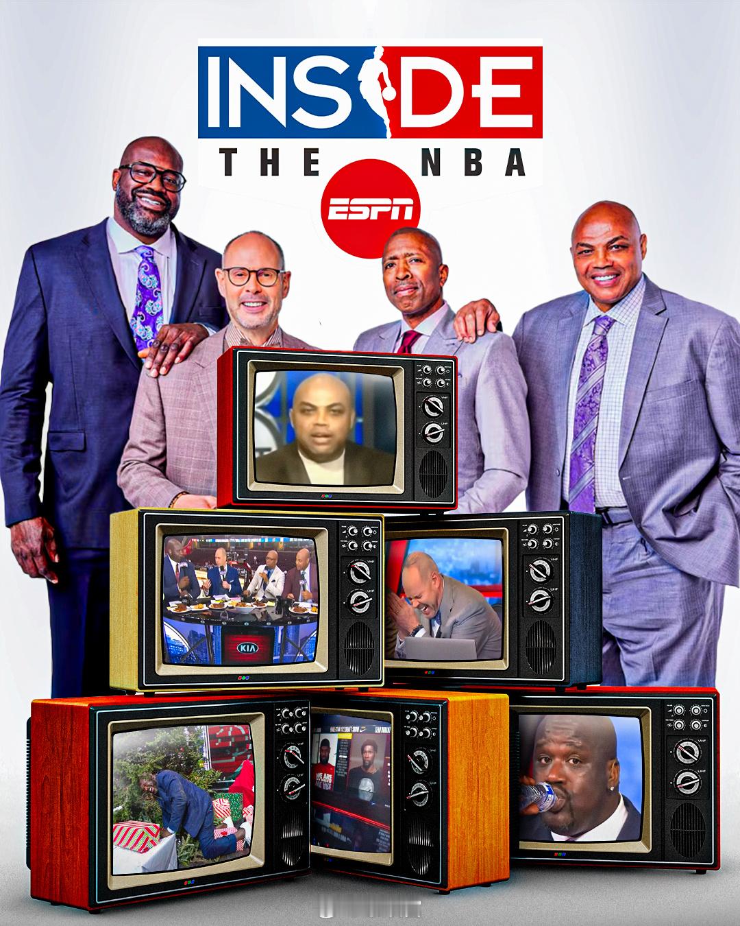 ESPN发布Inside The NBA宣传海报，他们将连续两天（10月22-2
