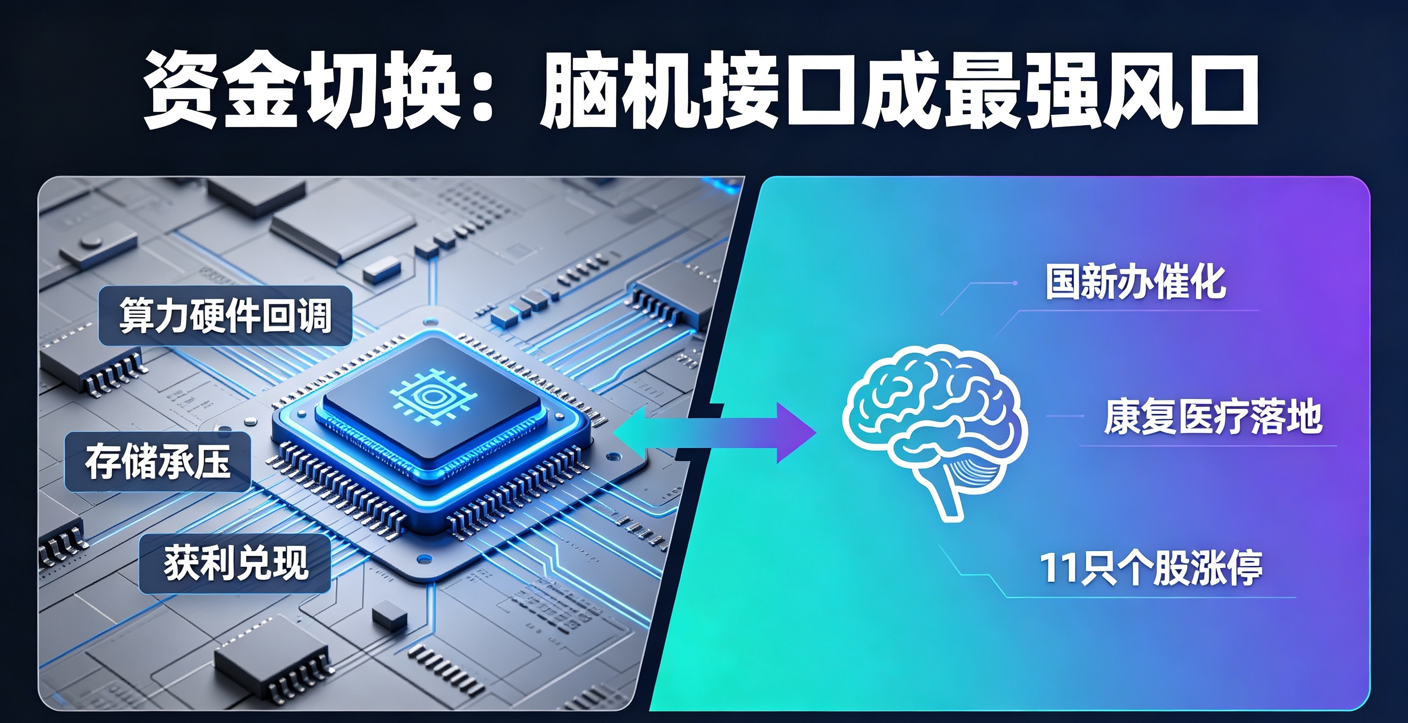 逆势爆发！国新办重磅催化，脑机接口板块掀起涨停潮7月28日A股盘面分化极其极端，