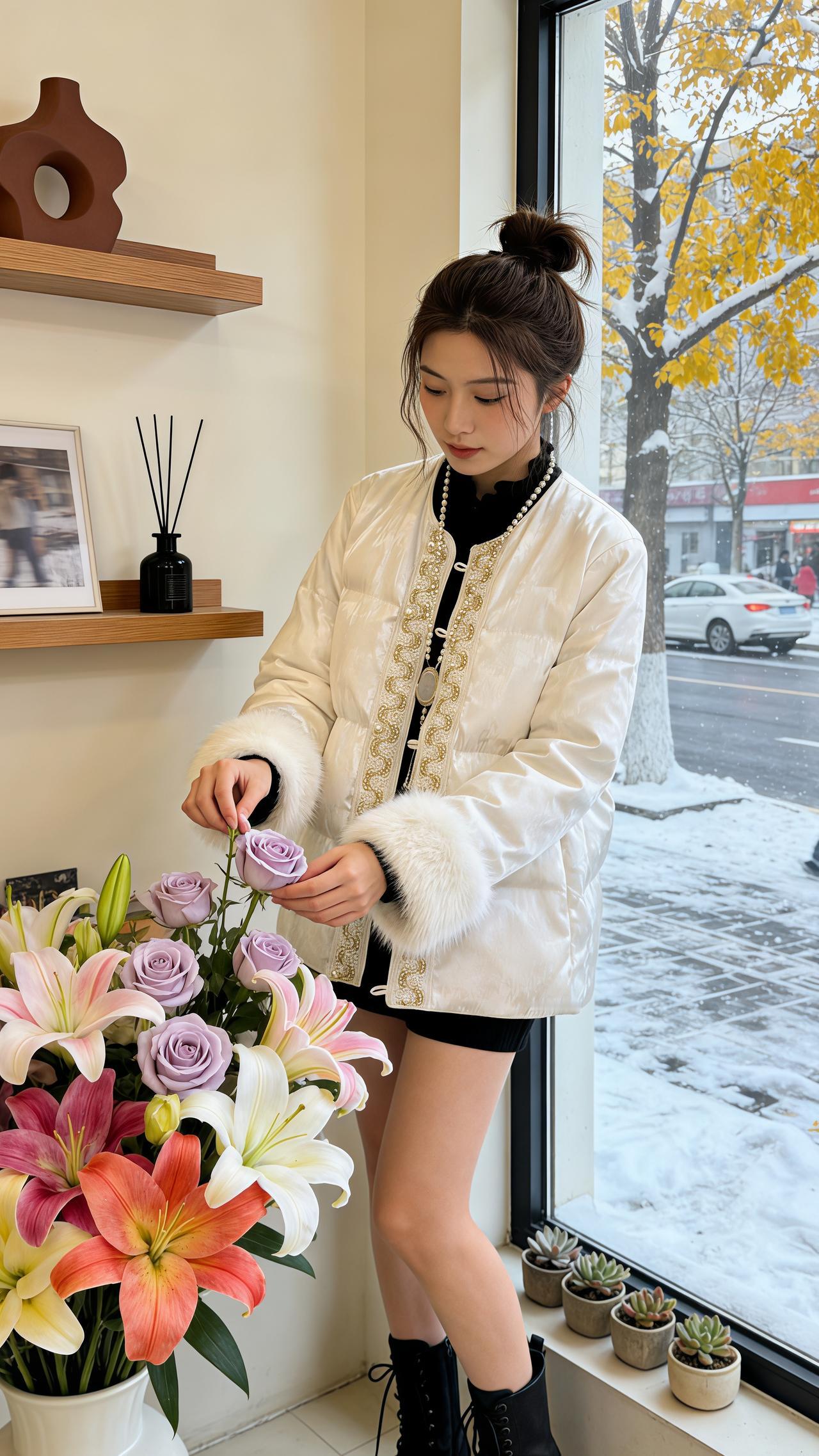 外套 新中式外套  冬季搭配 穿搭 新年穿搭