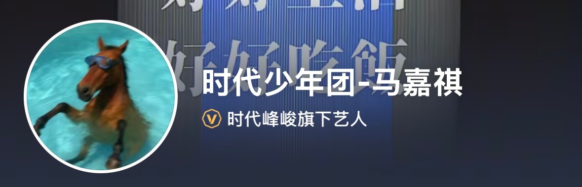 审马积累但马嘉祺版（bushi马嘉祺的头像是一只潜水的马
